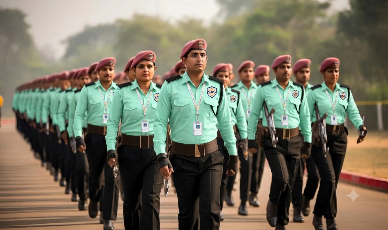 Security guards at deployment site